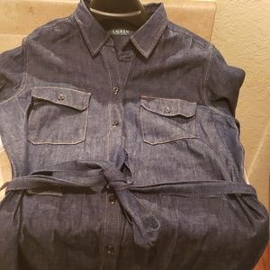 Button down jean shirt/dress